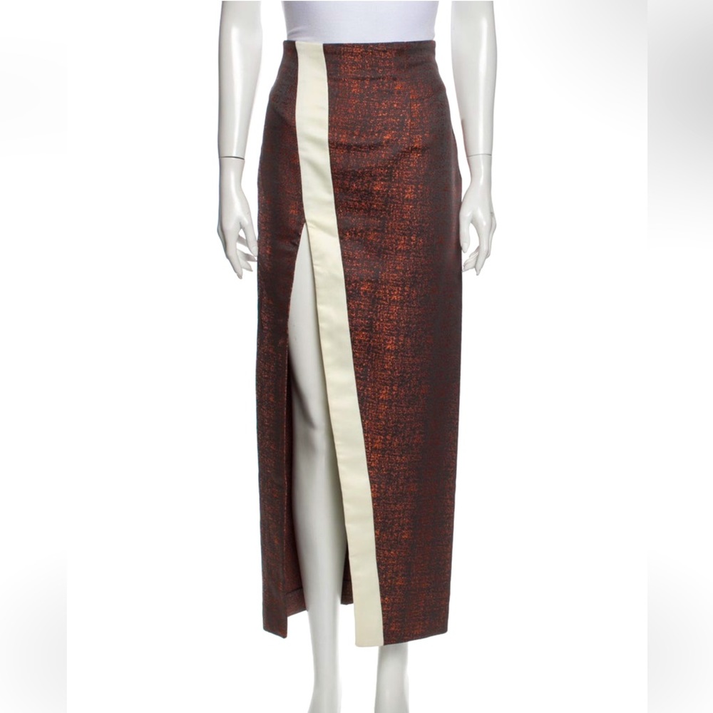 Solace London Midi Skirt 🧡🤍